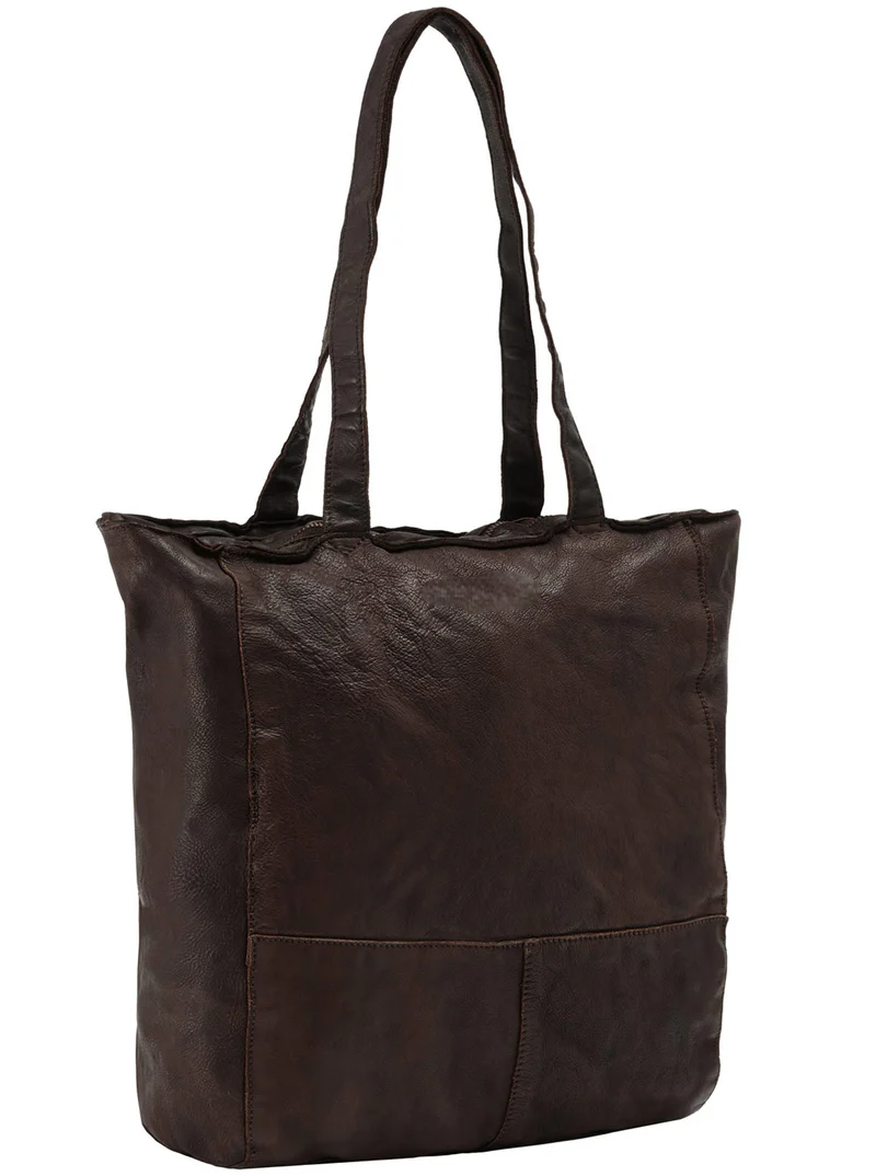 2H197-80-7_haupt-Umhaengetasche-leder-Photoroom Tote Bag Shopper Handbag – Brown Leather Shoulder Bag with Zip Closure - Image 1