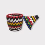 Berber Basket L – AMANE | Handmade Moroccan Wool & Grass Basket - Image 3