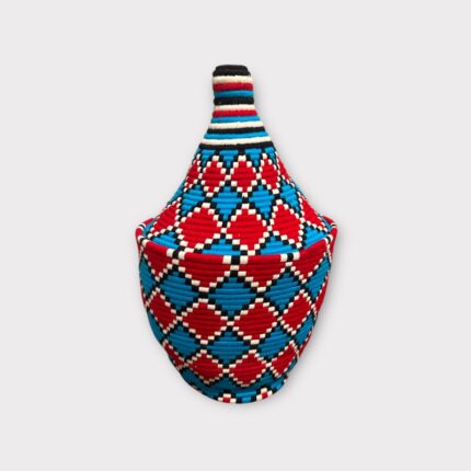 Berber Basket L – AMUD | Handmade Moroccan Wool & Grass Basket