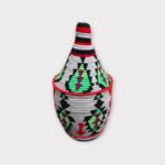 Berber Basket L – AZRA | Handmade Moroccan Grass & Wool Basket