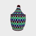 Berber Basket L – LEO  Handmade Moroccan Raffia Storage Basket - Image 2