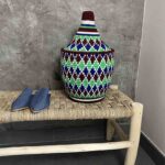 Berber Basket L – LEO  Handmade Moroccan Raffia Storage Basket