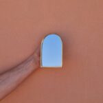 Handcrafted Mirror Door – Small Moroccan Wall Mirror | 13cm Decorative Accent - Image 3