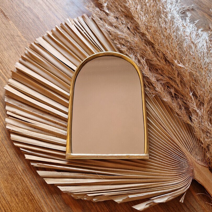 Handcrafted Mirror Door – Small Moroccan Wall Mirror 13cm Decorative Accent (2) Handcrafted Mirror Door – Small Moroccan Wall Mirror | 13cm Decorative Accent - Image 1