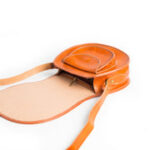 Handmade Moroccan Leather Crossbody Bag – Geometric Cowhide Sling Bag  Adjustable Strap & Magnetic Closure - Image 4