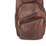 Handmade Moroccan Leather Sling Bag – Genuine Sheep Leather Crossbody  Everyday Travel & Casual Bag - Image 5