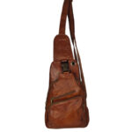 Handmade Moroccan Leather Sling Bag – Genuine Sheep Leather Crossbody  Everyday Travel & Casual Bag - Image 3