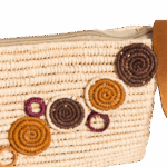 Handmade Moroccan Rectangle Raffia Handbag – Woven Straw Bag with Leather Strap | Lightweight Summer Tote - Image 3