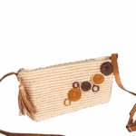 Handmade Moroccan Rectangle Raffia Handbag – Woven Straw Bag with Leather Strap | Lightweight Summer Tote - Image 4