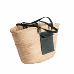 Handmade Moroccan Straw Beach Bag – Woven Palm Basket Tote with Dual Straps  Eco-Friendly Summer Bag