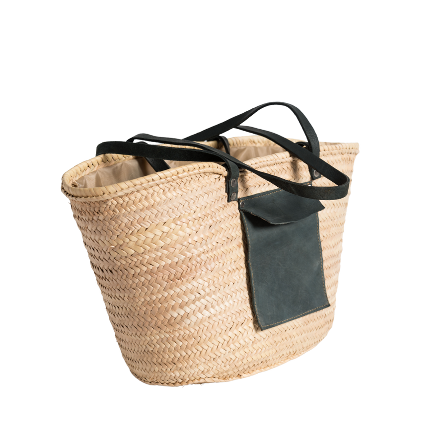 Handmade Moroccan Straw Beach Bag – Woven Palm Basket Tote with Dual Straps Eco-Friendly Summer Bag (1) Handmade Moroccan Straw Beach Bag – Woven Palm Basket Tote with Dual Straps Eco-Friendly Summer Bag - Image 1