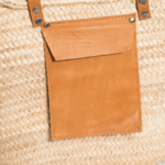 Handmade Moroccan Straw Beach Bag – Woven Palm Tote with Leather Straps | Lightweight Summer Basket - Image 5