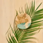 Handwoven Driftwood Mini Basket – Natural Sisal & Sweetgrass | Rwandan Craft Decor