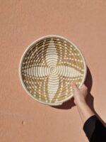 Handwoven Raffia Bowl Ø33cm – Moroccan Wall & Table Decoration - Image 2