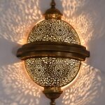 Marrakech Wall Sconce – Handmade Moroccan Wall Light | Arabic Calligraphy & Geometric Design