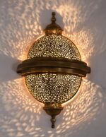 Marrakech Wall Sconce – Handmade Moroccan Wall Light | Arabic Calligraphy & Geometric Design