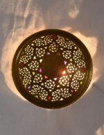 Merzouga Moroccan Ceiling Light – Handmade Copper Pendant Lamp  Hand-Engraved Geometric Design