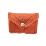 Moroccan Natural Leather Bag – Fes Style, Various Colors, Handcrafted with Floral Motifs - Image 2