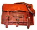 NEW! Moroccan Leather Men’s Messenger Bag – Handcrafted with Kilim Accents, Adjustable Strap - Image 17