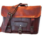NEW! Moroccan Leather Men’s Messenger Bag – Handcrafted with Kilim Accents, Adjustable Strap - Image 5
