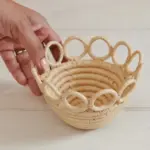 Natural Rings Catch-All Mini Basket – Handwoven Sisal & Sweetgrass Bowl | Fair Trade African Craft
