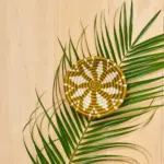 Olive Blossom Mini Basket – Handwoven Sweetgrass & Sisal Bowl | Fair Trade African Boho Home Décor