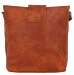 Tote Bag Handbag Shoulder Bag – Brown Leather, Vintage Design, Adjustable Strap, Zipper Closure, A5 Format - Image 2