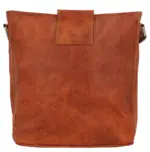 Tote Bag Handbag Shoulder Bag – Brown Leather, Vintage Design, Adjustable Strap, Zipper Closure, A5 Format - Image 7