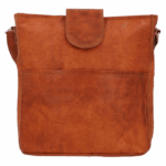 Tote Bag Handbag Shoulder Bag – Brown Leather, Vintage Design, Adjustable Strap, Zipper Closure, A5 Format - Image 5