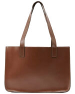 Tote Bag Shopper Leather Tote Bag – Brown Leather Handbag Laptop Case, Stylish and Practical - Image 3