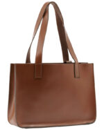 Tote Bag Shopper Leather Tote Bag – Brown Leather Handbag Laptop Case, Stylish and Practical - Image 4