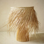 Natural Raffia Table Lamp – Handmade Moroccan Lamp