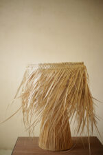 Natural Raffia Table Lamp – Handmade Moroccan Lamp - Image 2