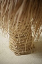 Natural Raffia Table Lamp – Handmade Moroccan Lamp - Image 3