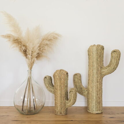 🌵 Cactus Palm Decoration – 80 cm | Handmade Moroccan Palm Sculpture