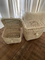 🌾 Malle / Vanity S – Handwoven Palm Storage Basket
