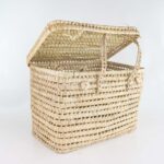 🌿 Basket – Hailey – XL  Handwoven Palm Leaf Storage Basket - Image 4