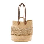 👜 Nette Tote Basket Bag – Handmade Moroccan Palm Tote with Leather Straps - Image 5