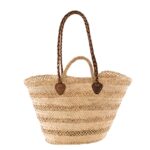 👜 Resort Basket Bag – Handmade Moroccan Palm Tote with Leather Straps - Image 5