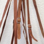 👜 Unique Handmade Moroccan Round Leather & Raffia Satchel – Tooled Boho Purse from Essaouira - Image 6