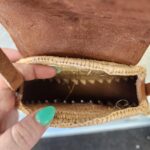 👜 Unique Handmade Moroccan Round Leather & Raffia Satchel – Tooled Boho Purse from Essaouira - Image 4