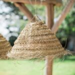 💡 Beldi Pendant Light – Small Dome | Handmade Moroccan Natural Raffia Ceiling Lamp