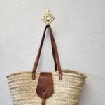 🧺 Handcrafted Moroccan Woven Market Basket with Leather Straps – Large French-Style Shopping Tote - Image 12