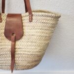 🧺 Handcrafted Moroccan Woven Market Basket with Leather Straps – Large French-Style Shopping Tote - Image 14
