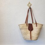 🧺 Handcrafted Moroccan Woven Market Basket with Leather Straps – Large French-Style Shopping Tote - Image 10
