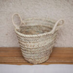🧺 Small Palm Storage Baskets | Handmade Moroccan Natural Palm Organizer