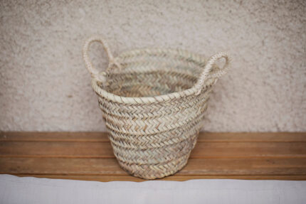 🧺 Small Palm Storage Baskets | Handmade Moroccan Natural Palm Organizer