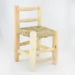 🪑 Children’s Chair – Matilda | Handwoven Palm Leaf & Eucalyptus Wood
