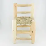 🪑 Children’s Chair – Matilda | Handwoven Palm Leaf & Eucalyptus Wood - Image 2