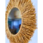 🪞 Round Natural Fiber Mirror – 44 cm | Handmade Woven Straw Wall Mirror - Image 4